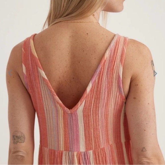 Marine Layer Pink Striped Corinne Maxi | Sz Large - Picture 4 of 17